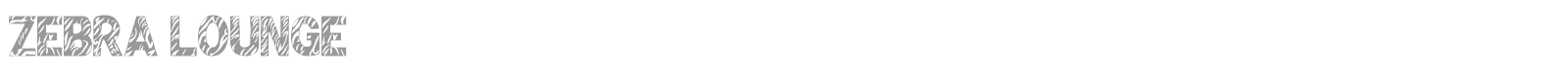 Zebra Lounge font preview